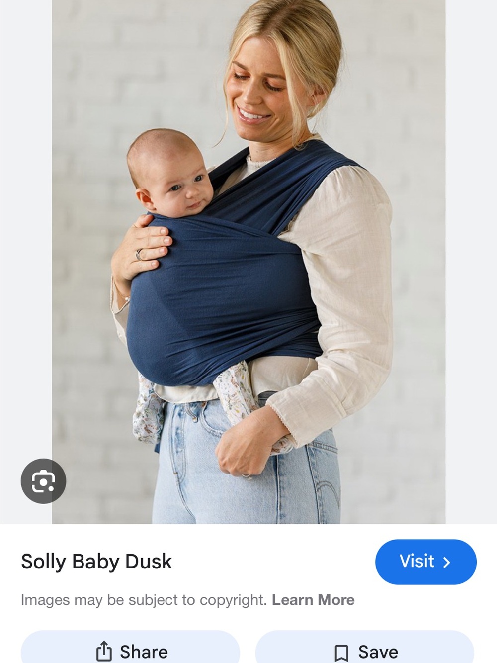 solly baby Dusk Navy Stretch Wrap Carrier